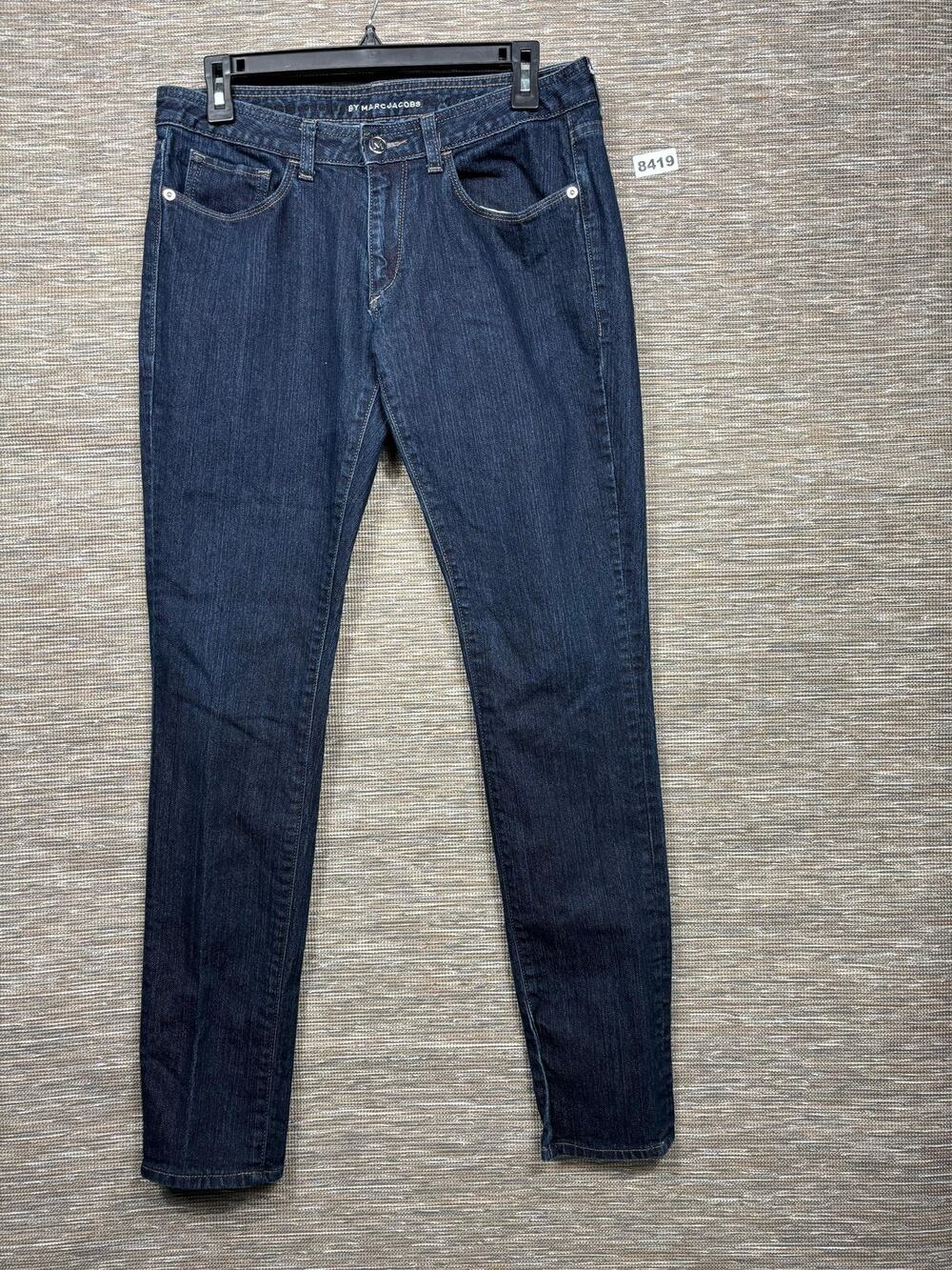 Marc By Marc Jacobs Jeans Womens 29 Blue Mid Rise Skinny Stretch Denim Dark Wash